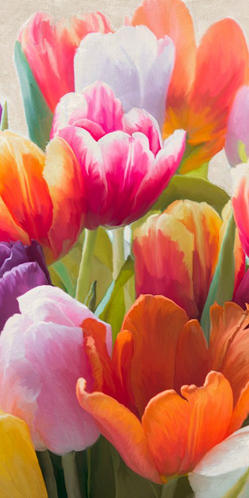 Wall Art Painting id:446381, Name: Spring Tulips II, Artist: Villa, Luca