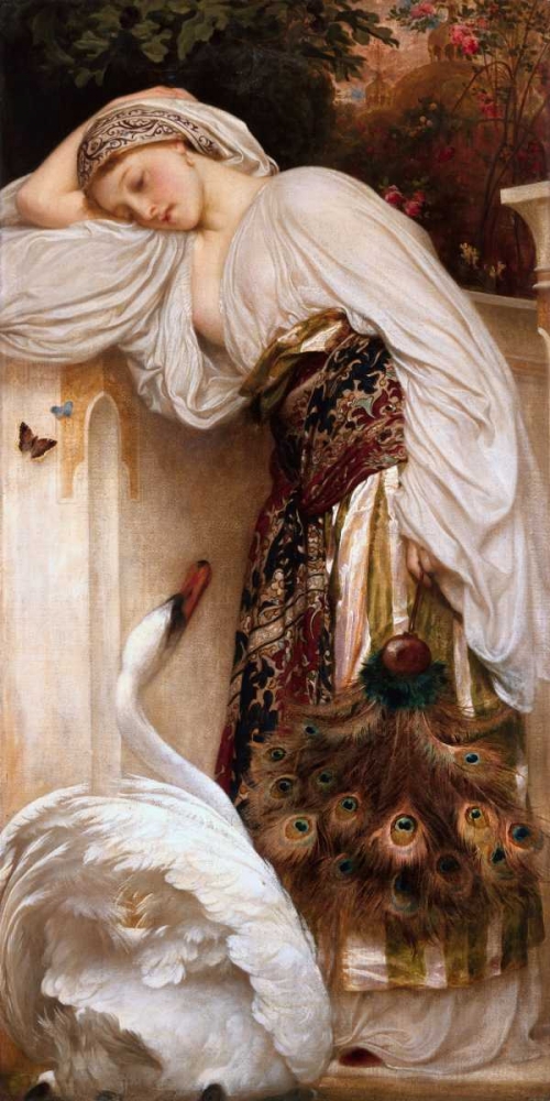 Wall Art Painting id:43163, Name: Odalisque, Artist: Leighton, Frederic