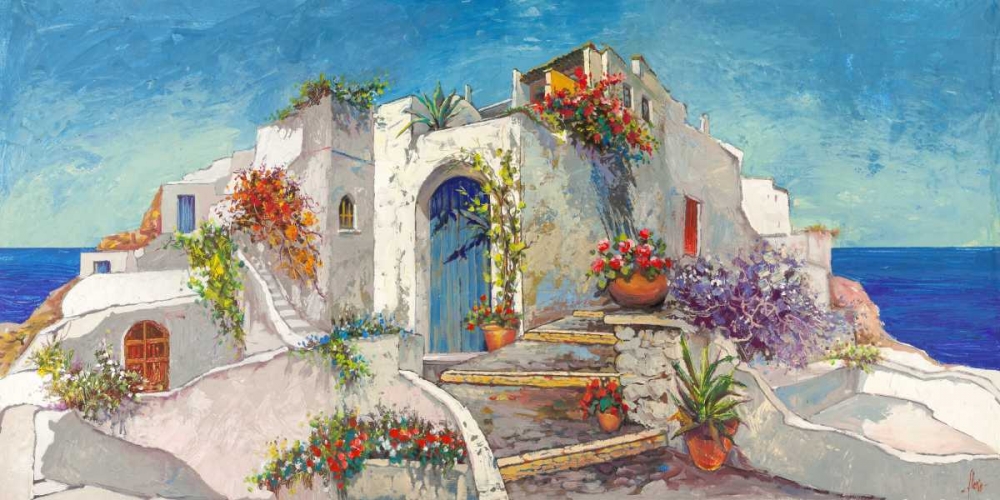 Art Print: Casa nelle Cicladi