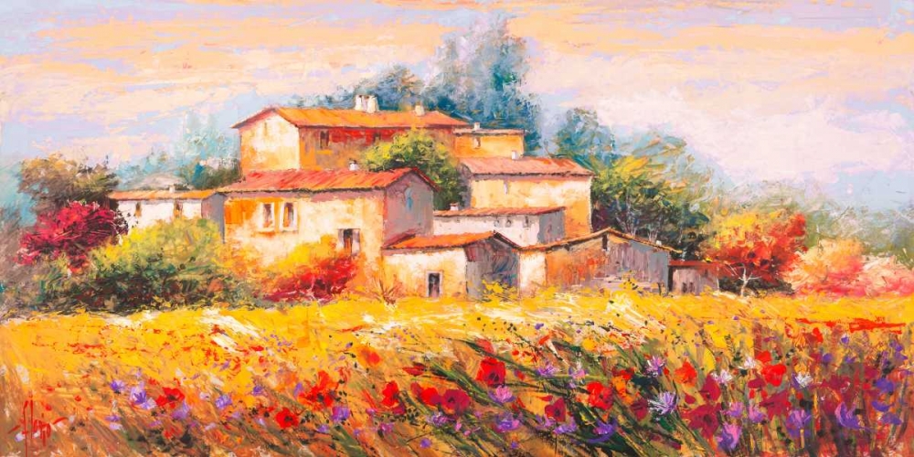 Wall Art Painting id:163221, Name: Campo d estate, Artist: Florio, Luigi