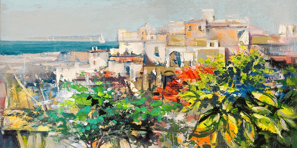 Wall Art Painting id:280979, Name: Meriggiare mediterraneo, Artist: Florio, Luigi