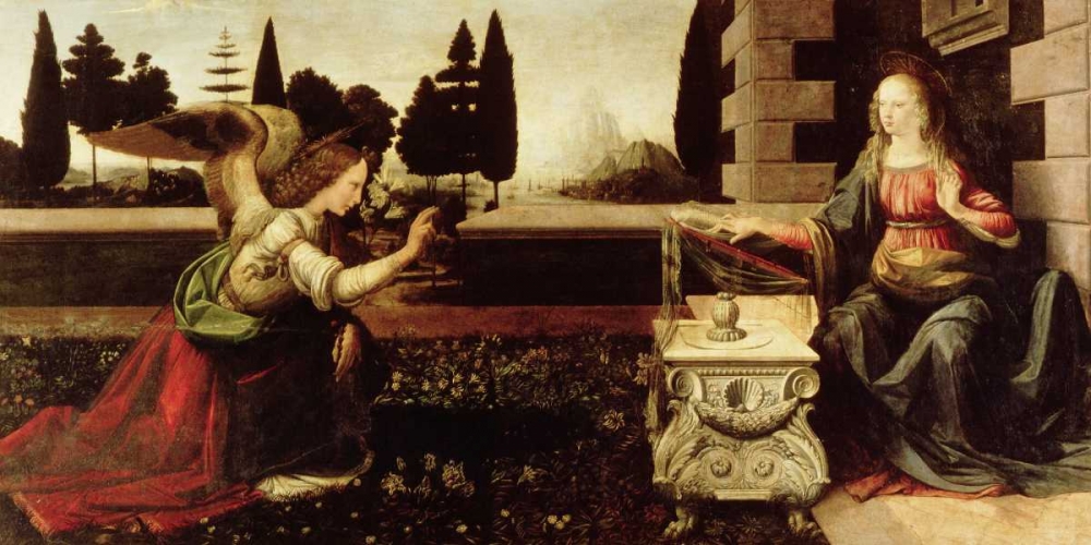 Wall Art Painting id:43174, Name: Annunciazione, Artist: da Vinci, Leonardo