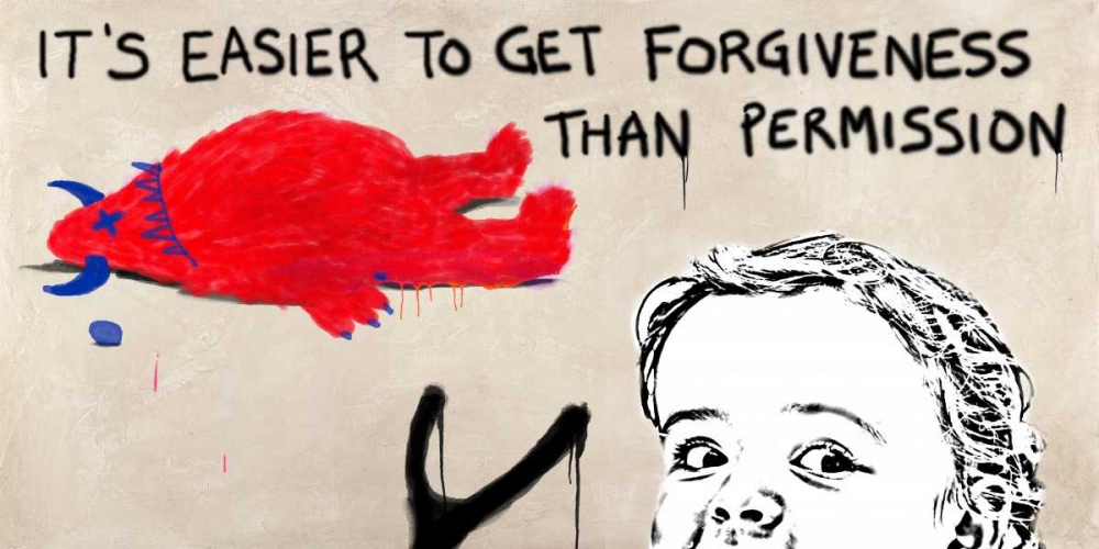 Wall Art Painting id:119092, Name: Forgiveness, Artist: Masterfunk collective