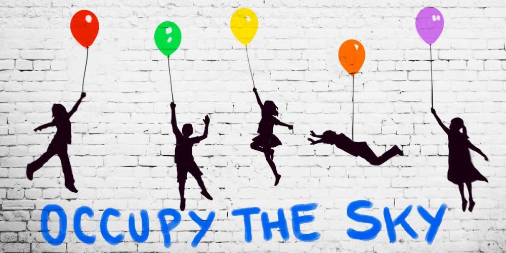 Wall Art Painting id:117943, Name: Occupy the Sky, Artist: Masterfunk collective