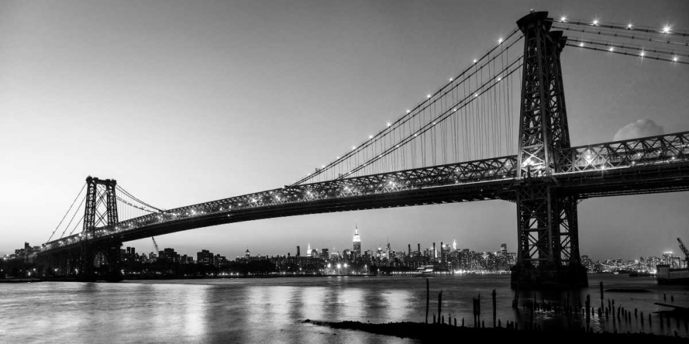 Art Print: Queensboro Bridge and Manhattan from Brooklyn, NYC