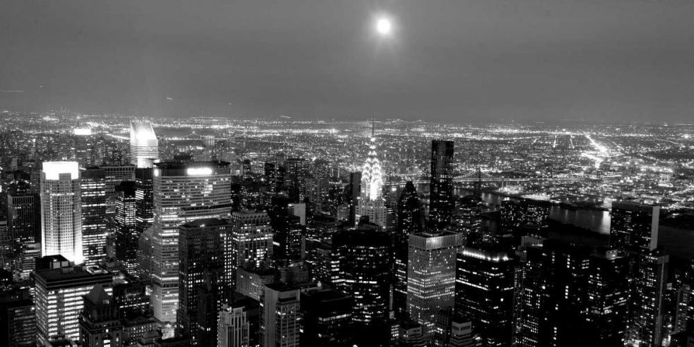 Art Print: Aerial view of Manhattan, NYC