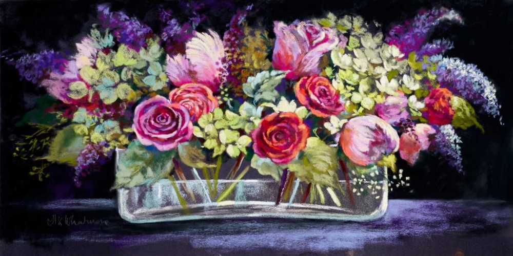 Wall art: Roses and Lilacs, by Whatmore, Nel