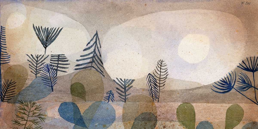 Wall Art Painting id:70067, Name: Oceanic Landscape, Artist: Klee, Paul