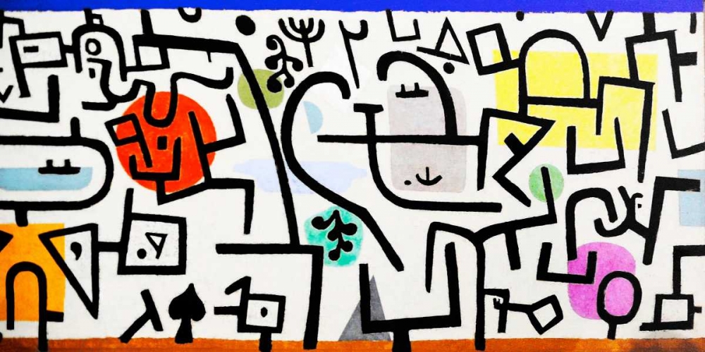 Wall Art Painting id:70069, Name: Rich Harbour (detail), Artist: Klee, Paul