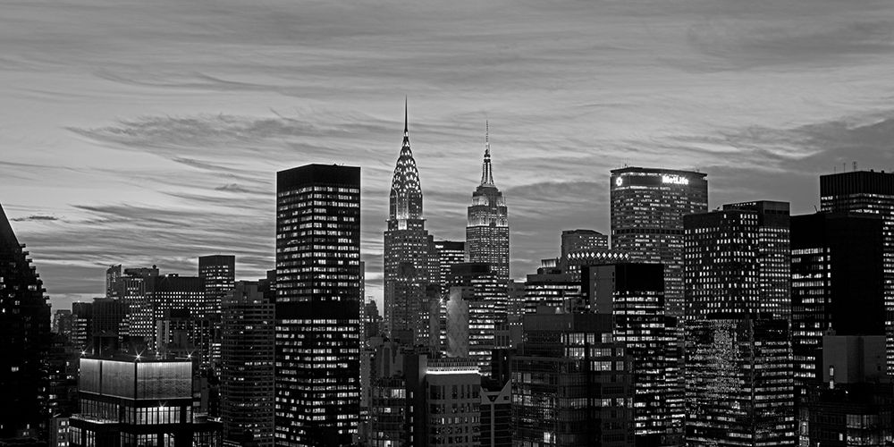 Art Print: Midtown Manhattan BW