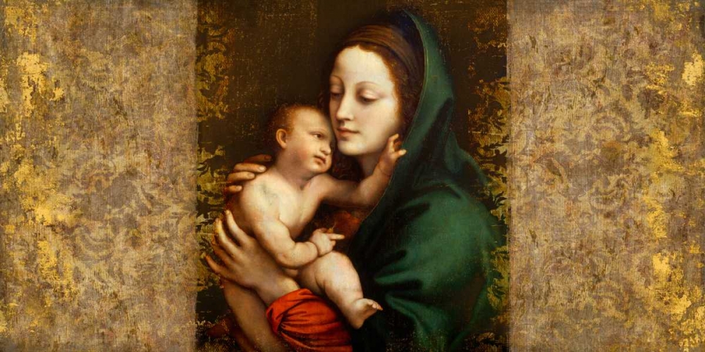 Wall Art Painting id:117968, Name: Holy Virgin (Italian school), Artist: Roux, Simon