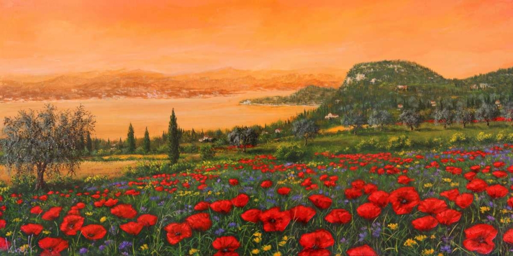 Wall Art Painting id:42964, Name: Dalle colline, Artist: Marzari, Tebo