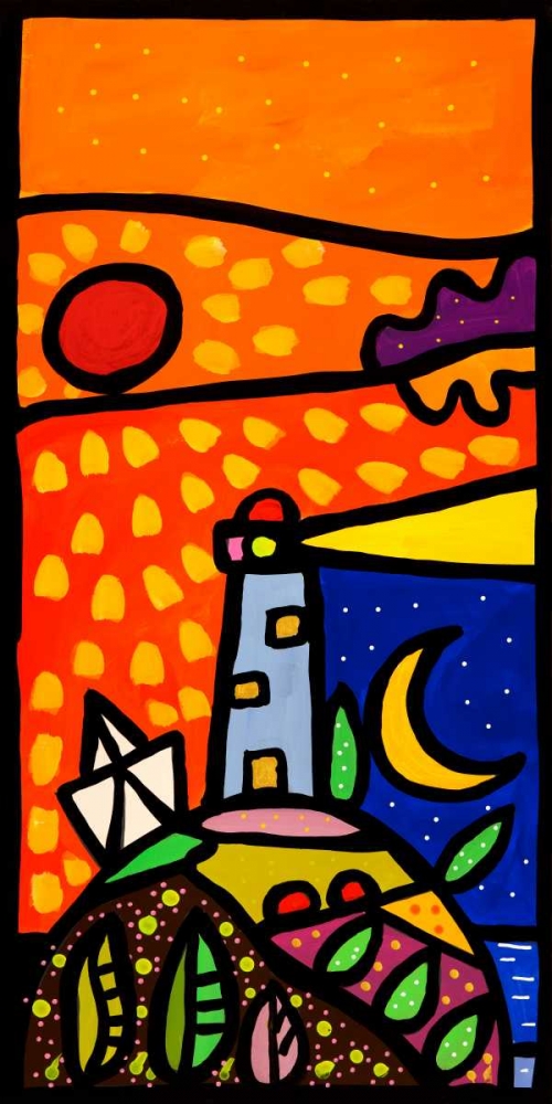 Wall art: Faro nella notte, by Wallas