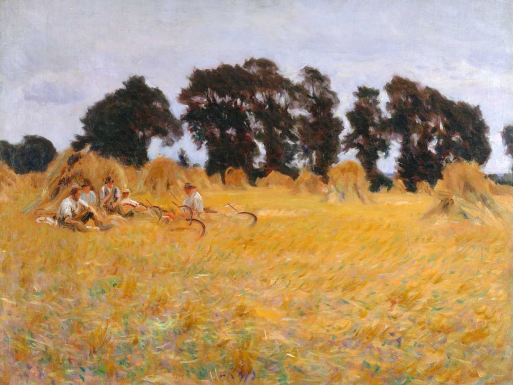 Wall Art Painting id:64863, Name: Reapers resting in a Wheat Field , Artist: Singer Sargent, John