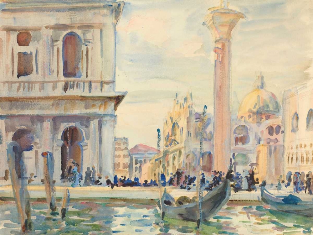 Wall Art Painting id:64886, Name: The Piazzetta , Artist: Singer Sargent, John