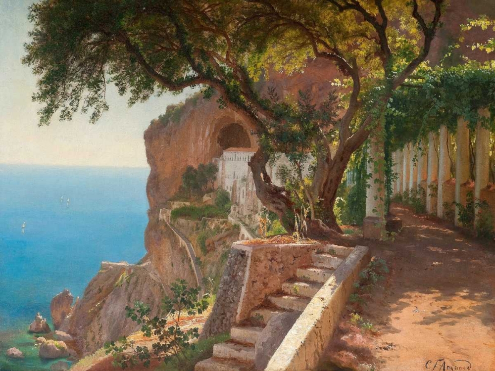 Art Print: Pergola in Amalfi