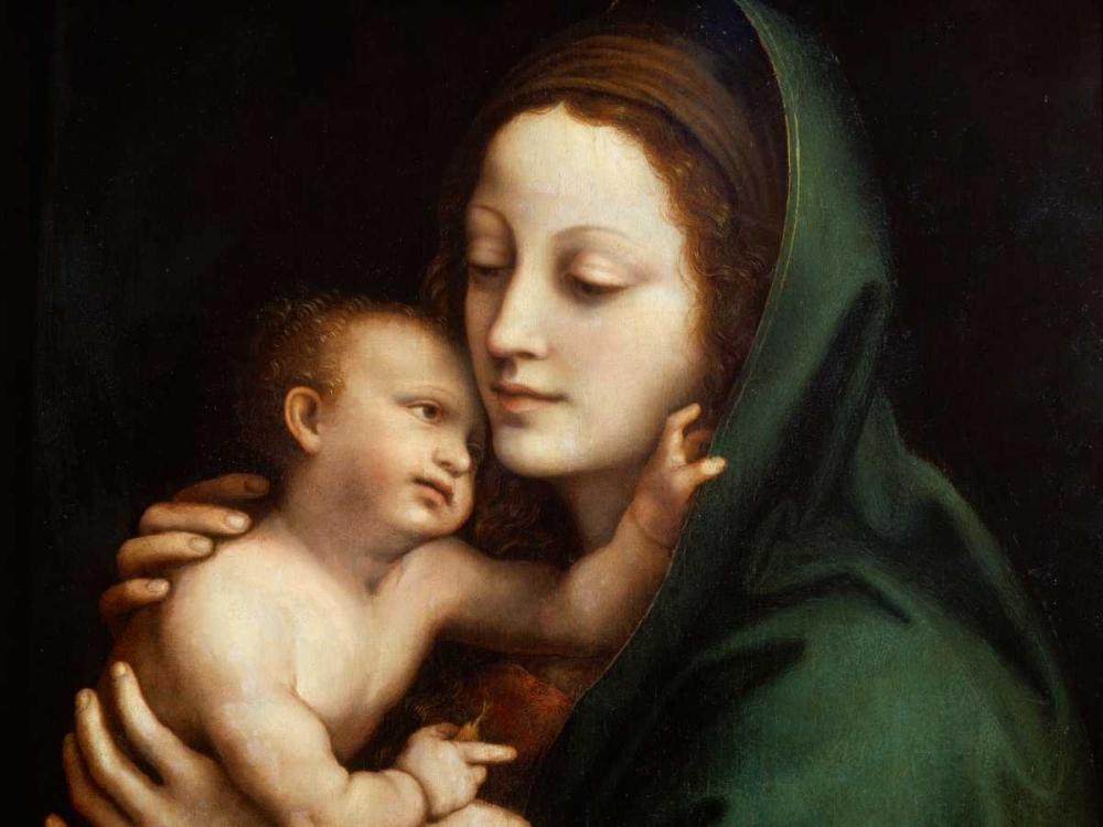 Wall Art Painting id:44034, Name: Madonna con Bambino, Artist: Anonymous