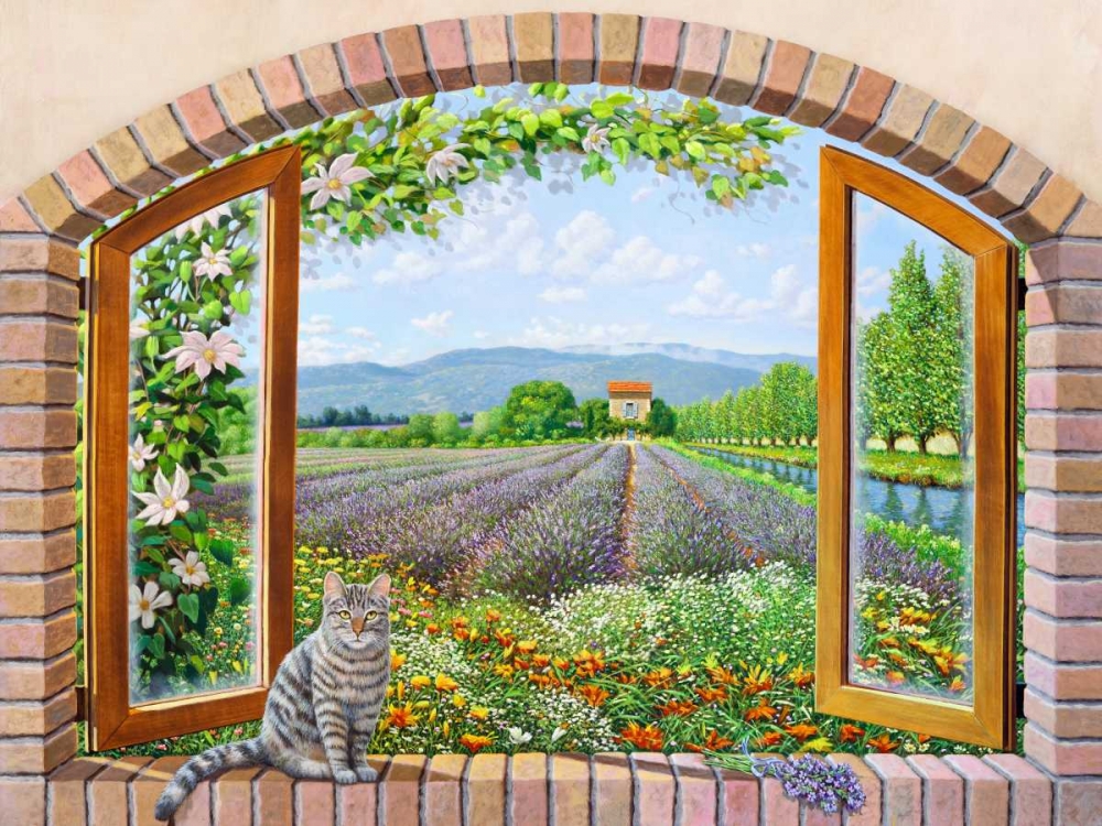 Wall Art Painting id:65033, Name: Finestra in provenza, Artist: Del Missier, Andrea