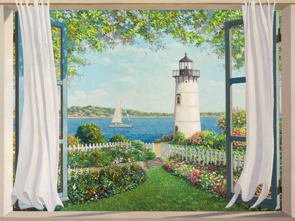 Wall Art Painting id:149020, Name: Finestra sul faro, Artist: Del Missier, Andrea