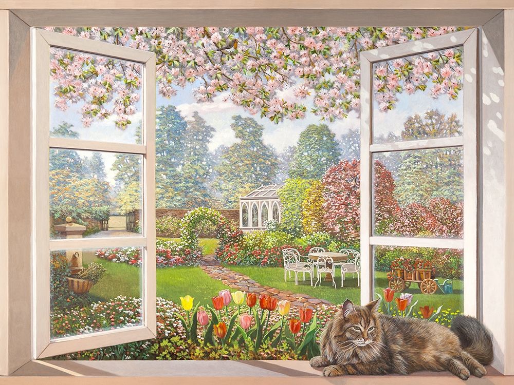 Wall Art Painting id:218383, Name: Giardino italiano, Artist: Del Missier, Andrea