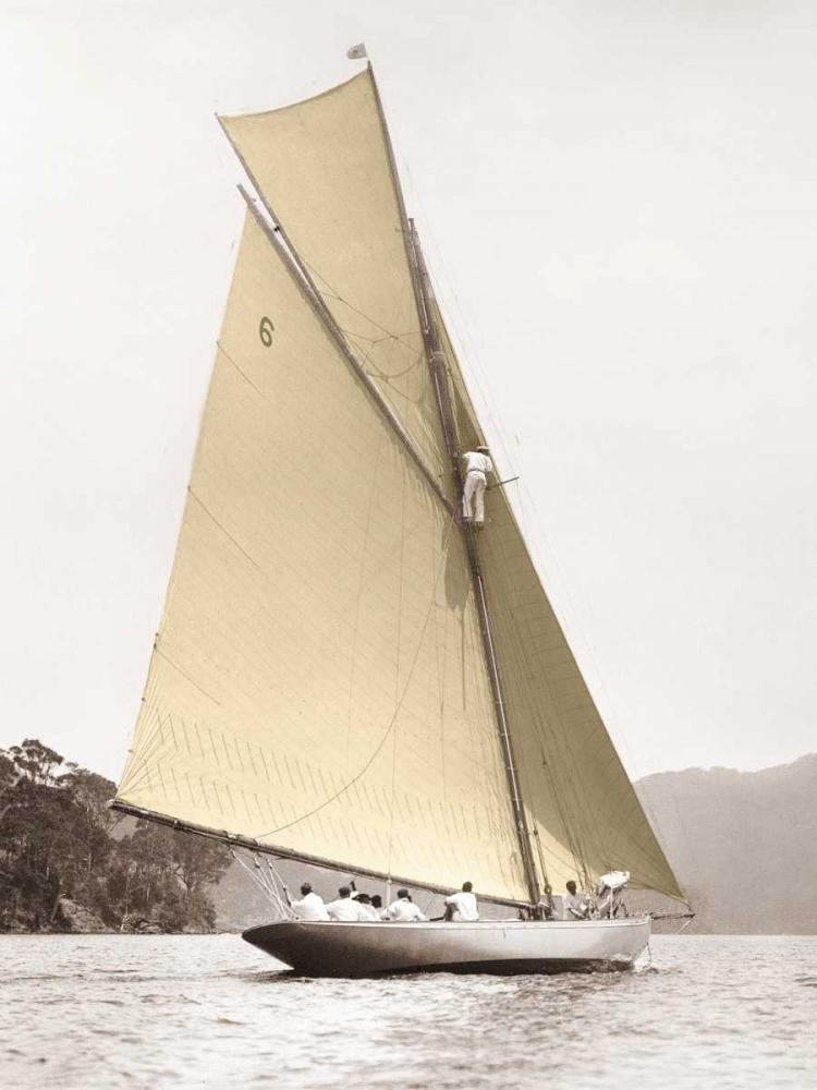 Wall Art Painting id:118062, Name: Vintage yacht, Artist: Anonymous