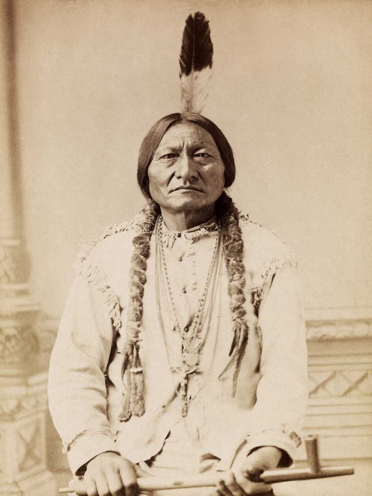 Wall art: Sitting Bull- Lakota- 1885, by Anonymous