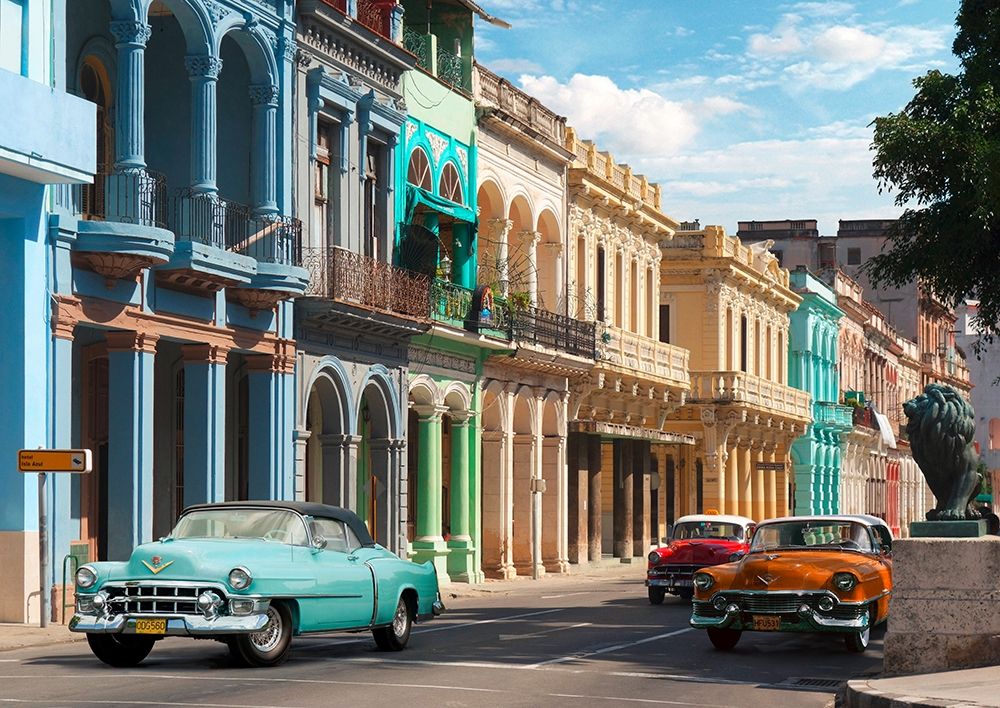 Art Print: Avenida in Havana, Cuba