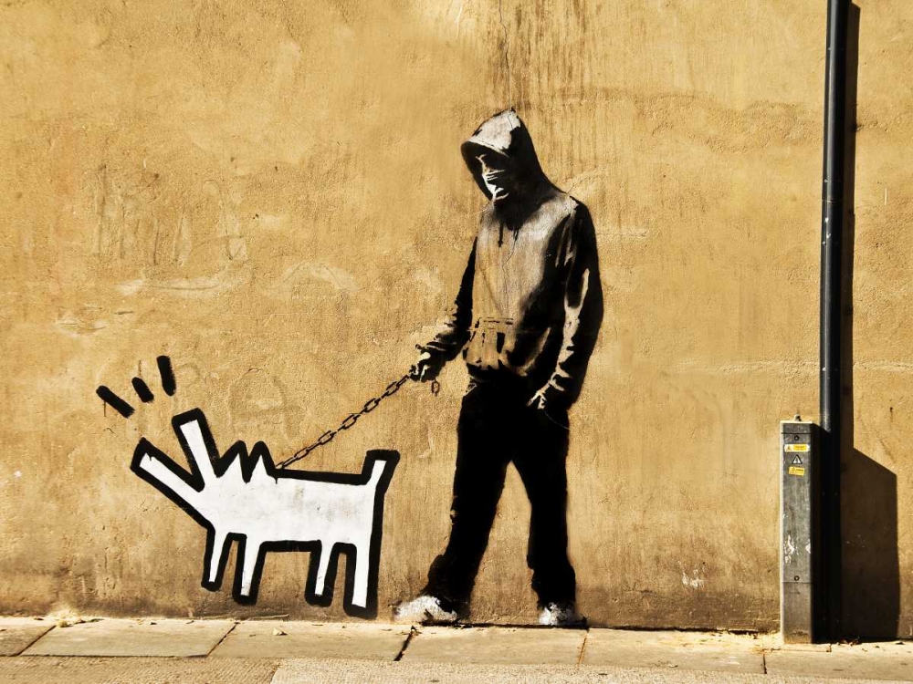 Wall Art Painting id:44162, Name: Grange Road Bermondsey London-graffiti attributed to Banksy, Artist: Anonymous