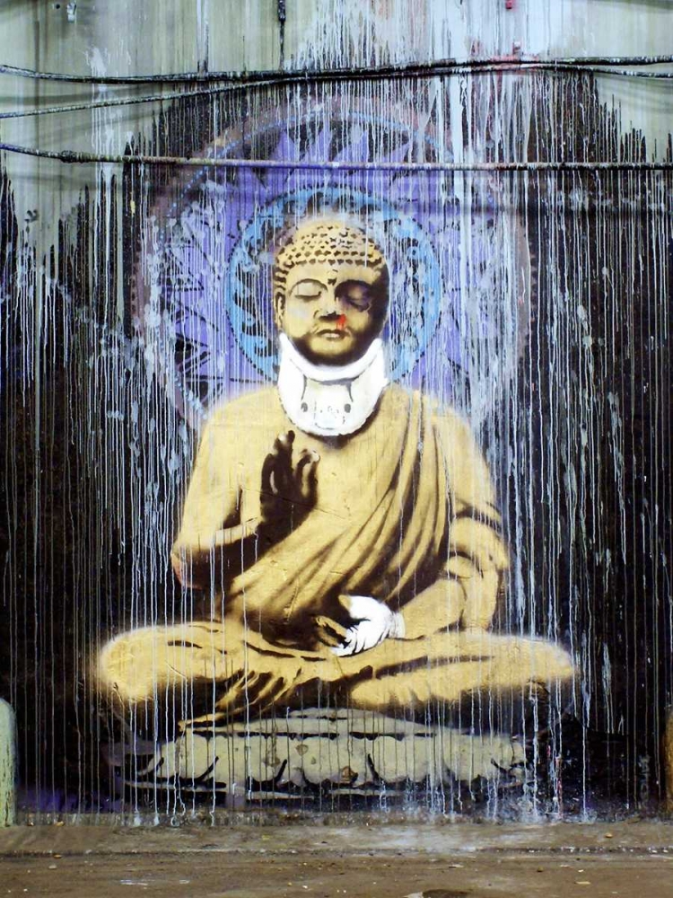 Wall art: Leake Street, London (graffiti attributed to Banksy), by Anonymous (attributed to Banksy)