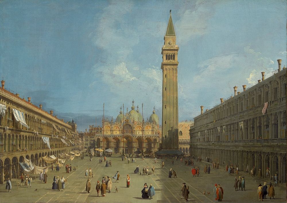 Wall Art Painting id:429098, Name: Piazza San Marco, Artist: Canaletto