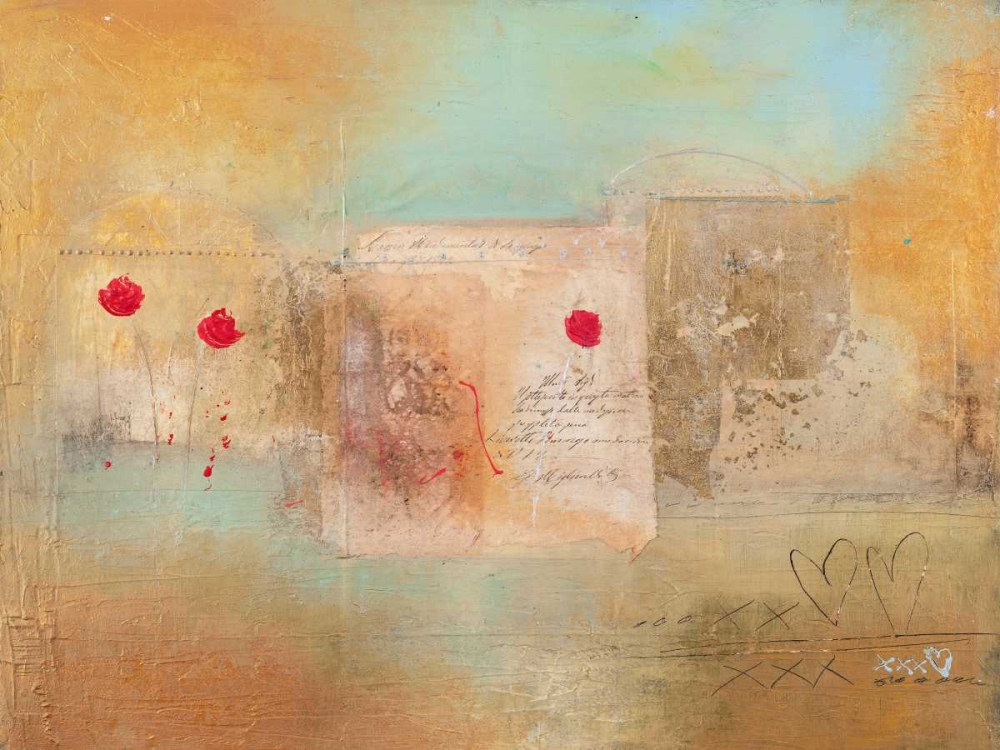 Wall art: Roses for You, by Simoncelli, Charaka