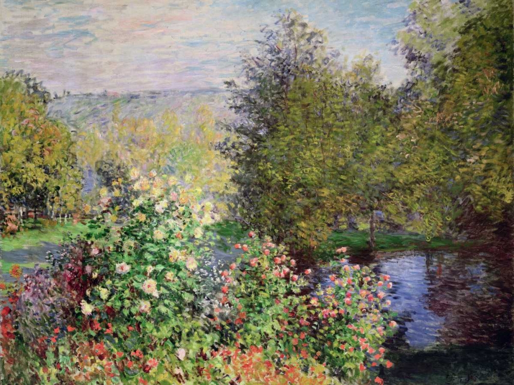 Wall Art Painting id:44175, Name: A corner of the Garden at Montgeron, Artist: Monet, Claude