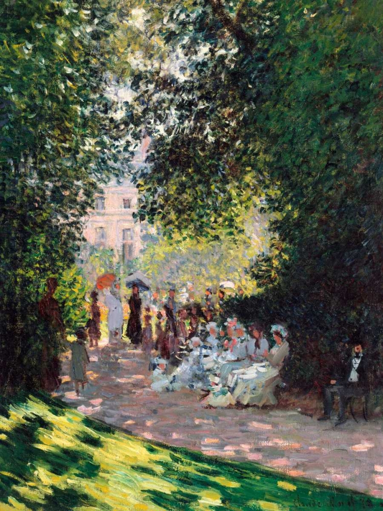 Wall Art Painting id:44180, Name: The Parc Monceau, Artist: Monet, Claude