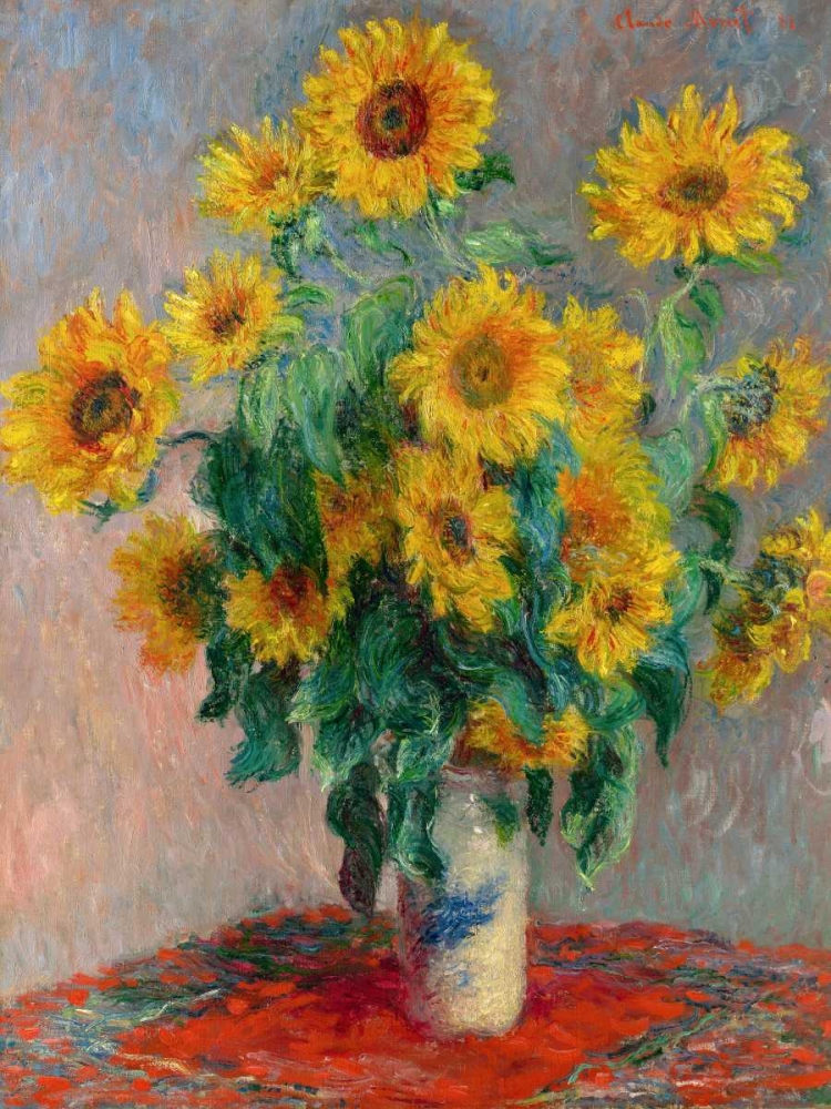 Wall art: Sunflowers, by Monet, Claude