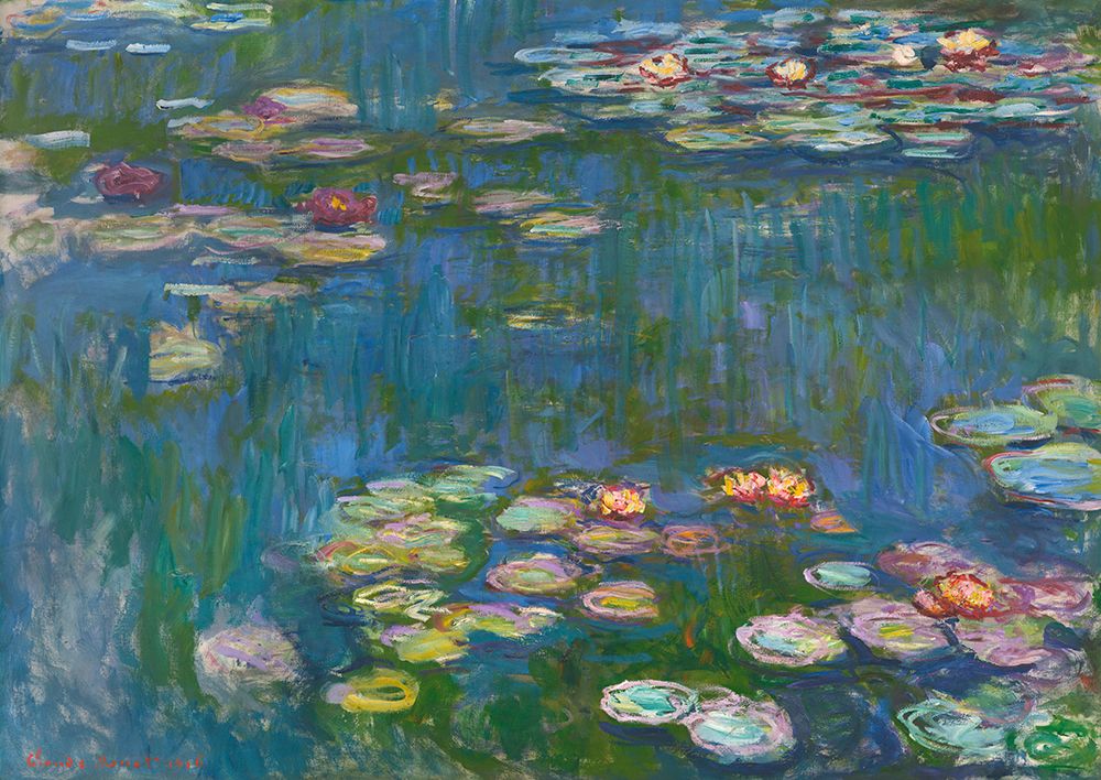 Wall Art Painting id:769561, Name: Water Lilies (detail), Artist: Monet, Claude