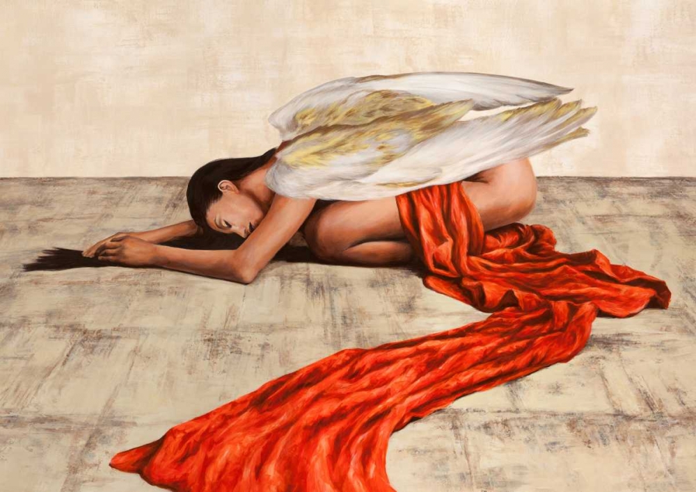 Wall Art Painting id:78178, Name: Reclined Angel, Artist: Duval, Sonya