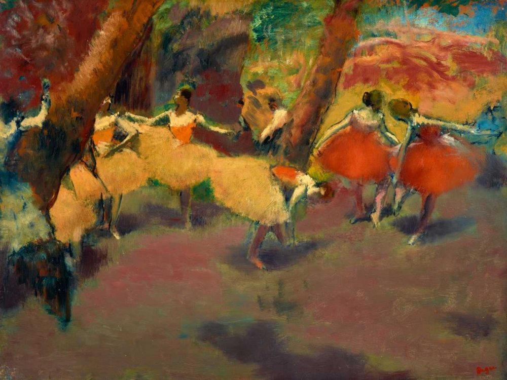 Wall Art Painting id:43976, Name: Before the Performance, Artist: Degas, Edgar
