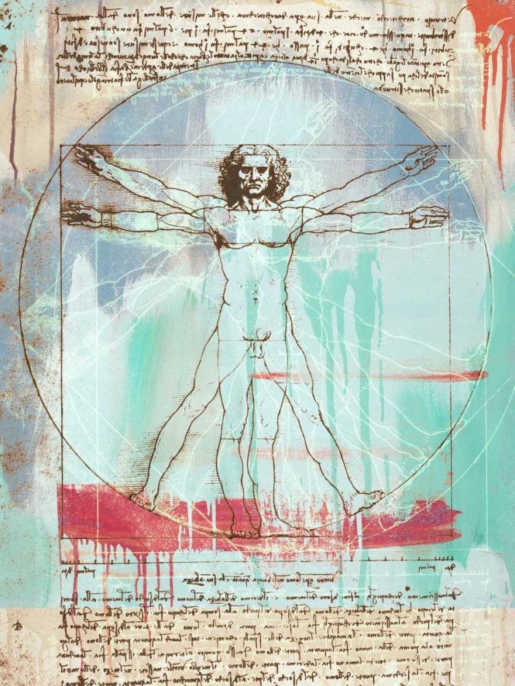 Wall Art Painting id:64961, Name: Vitruvian Man 2.0, Artist: Chestier, Eric 