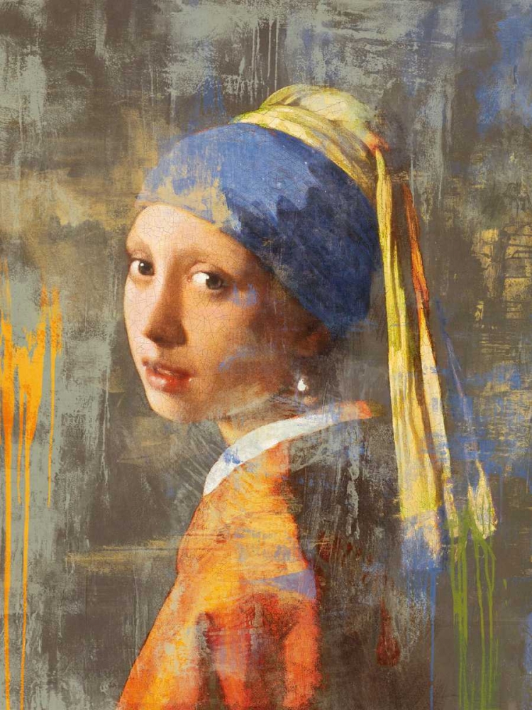Wall Art Painting id:64962, Name: Vermeers Girl 2.0, Artist: Chestier, Eric 