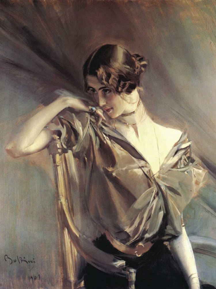 Wall Art Painting id:43969, Name: Cleo de Merode, Artist: Boldini, Giovanni