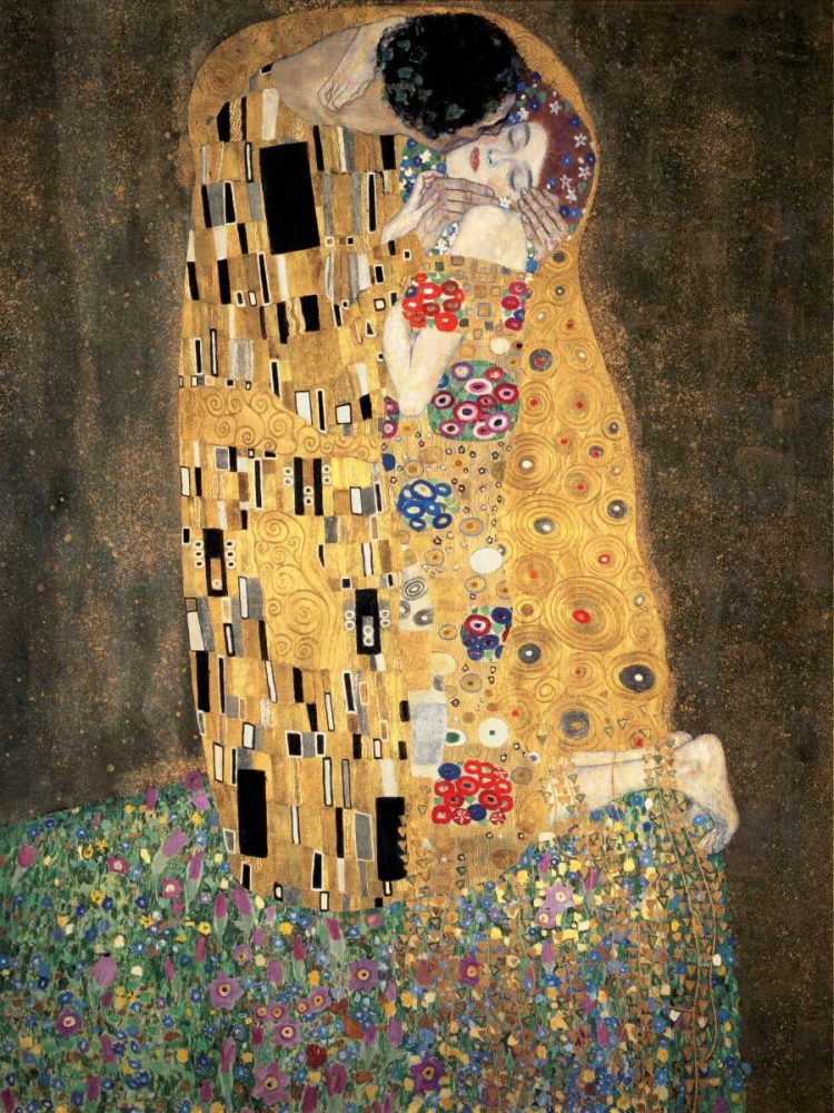 Wall Art Painting id:43987, Name: The Kiss, Artist: Klimt, Gustav