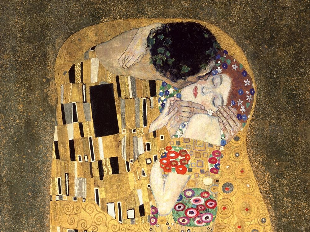 Wall Art Painting id:218446, Name: The Kiss (detail), Artist: Klimt, Gustav