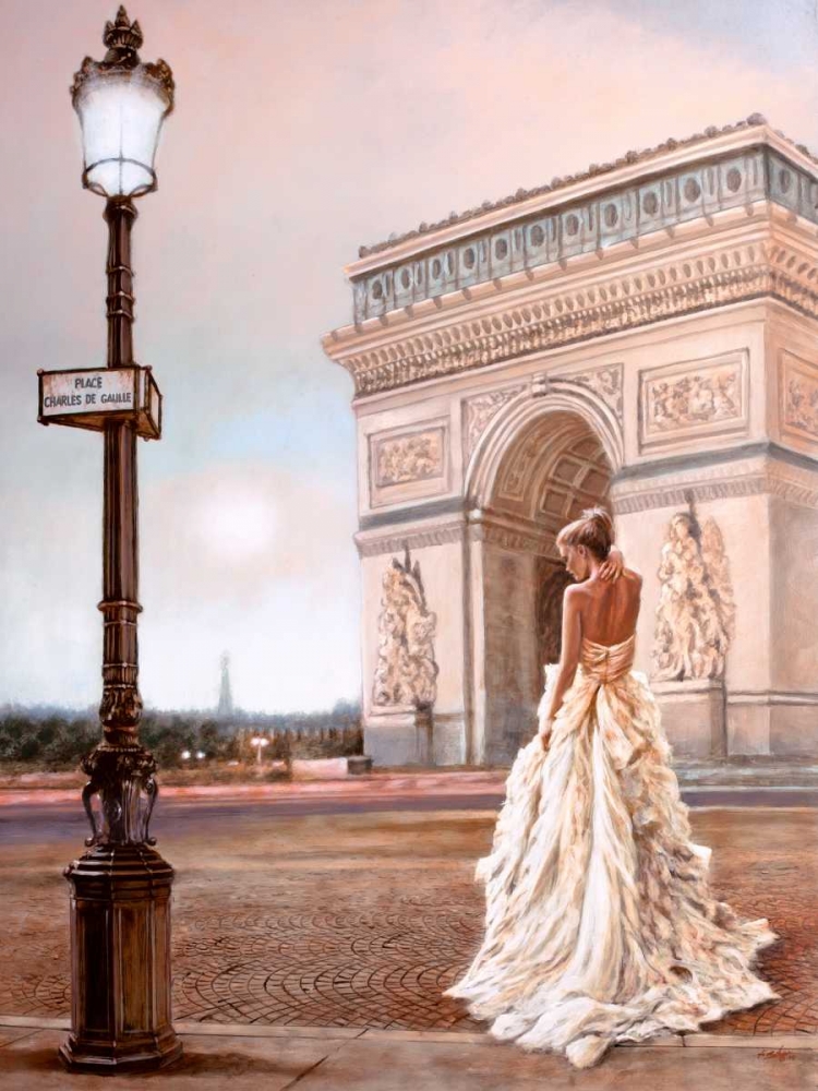 Wall art: Romance in Paris II, by Silver, John