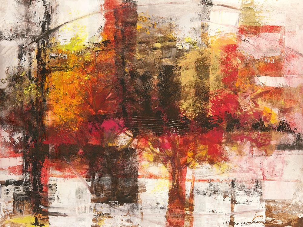 Art Print: Astratto cremisi