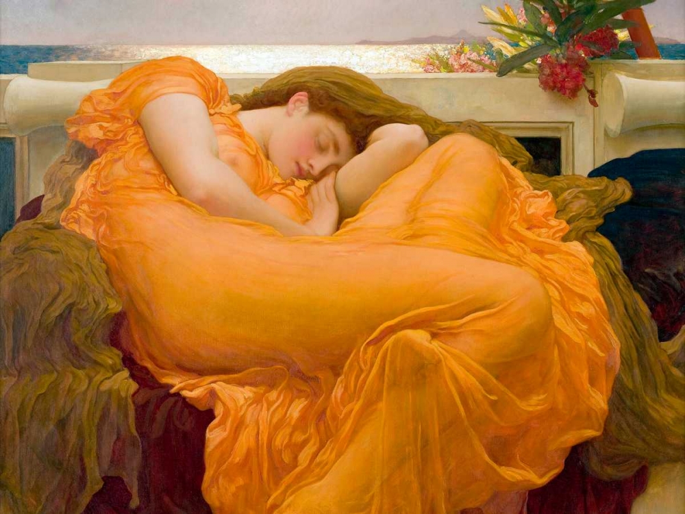 Wall Art Painting id:44006, Name: Flaming June, Artist: Leighton, Frederic