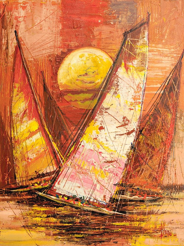 Art Print: Regata al tramonto II