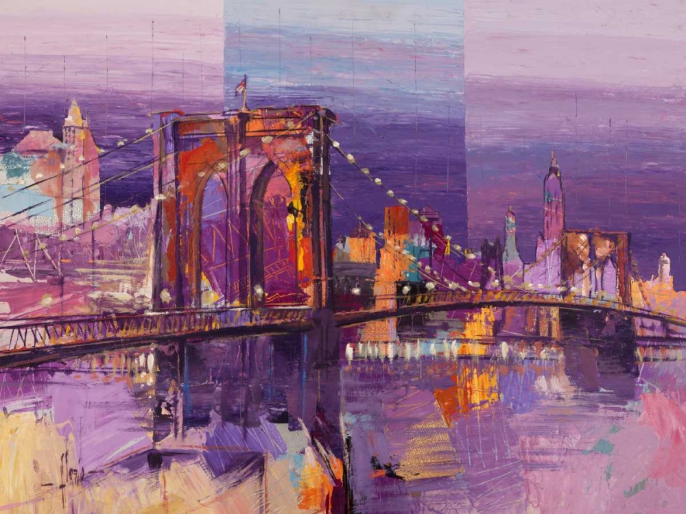 Wall Art Painting id:43508, Name: Brooklyn Bridge, Artist: Florio, Luigi