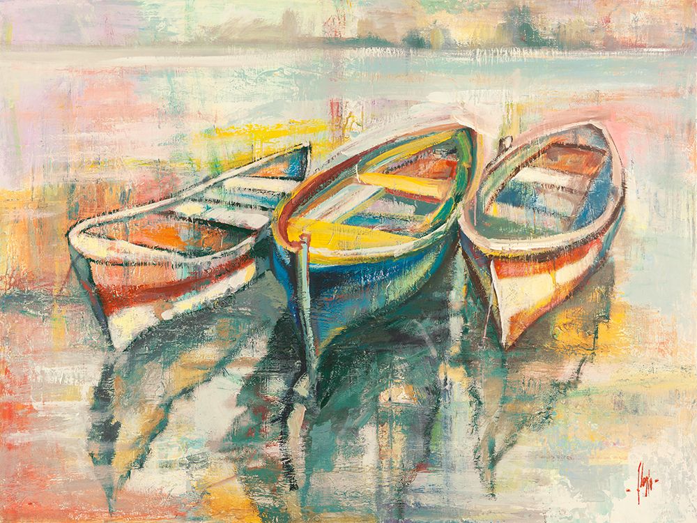 Art Print: Barche allormeggio