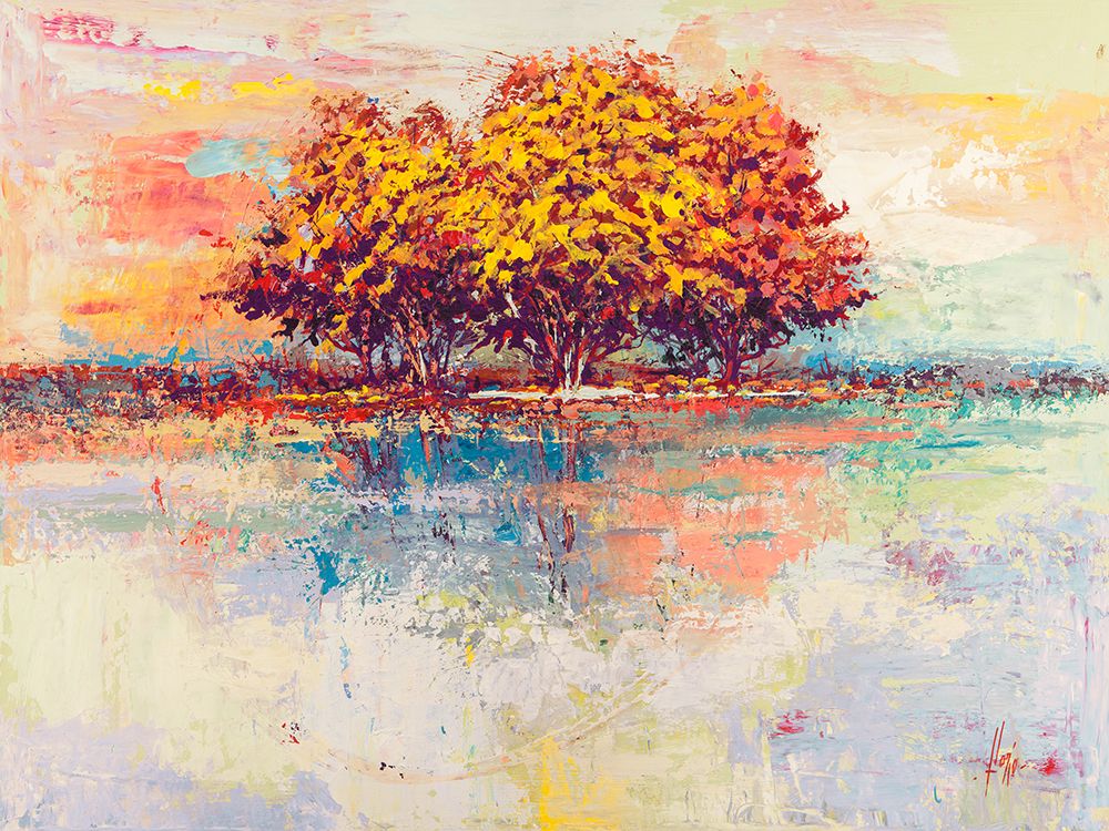 Art Print: Alberi nel sole