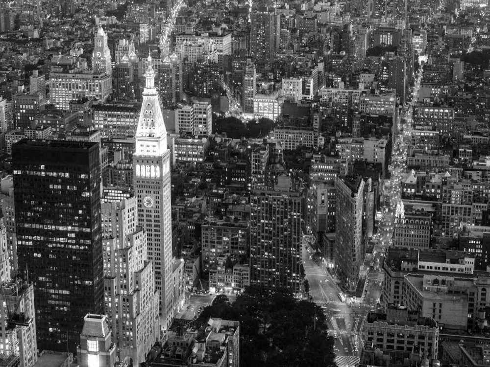 Art Print: Aerial view of Manhattan, NYC